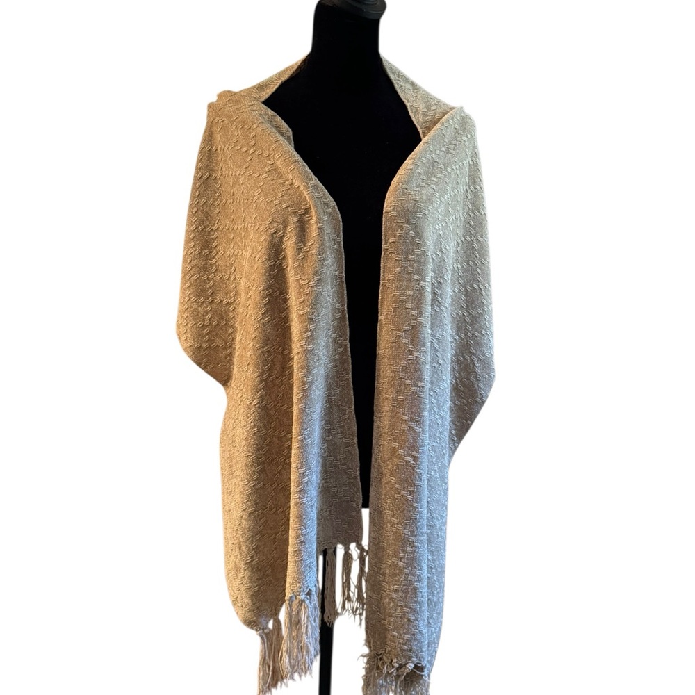 Elegant Tan Women's Scarf - Picture 2 of 5